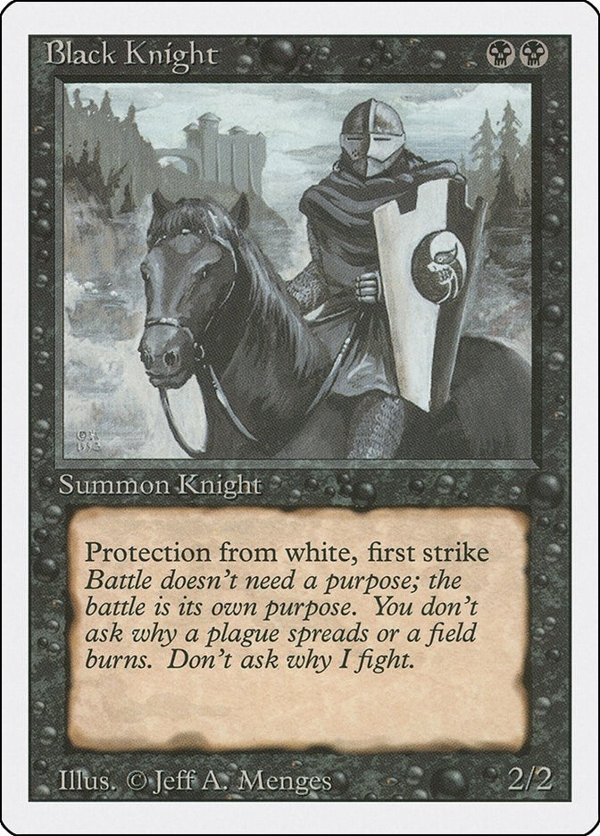Image for Black Knight (Revised Edition) (3ED) - Magic: The Gathering
