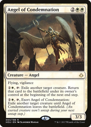 Image for Angel of Condemnation (3) (Hour of Devastation) - Magic: The Gathering