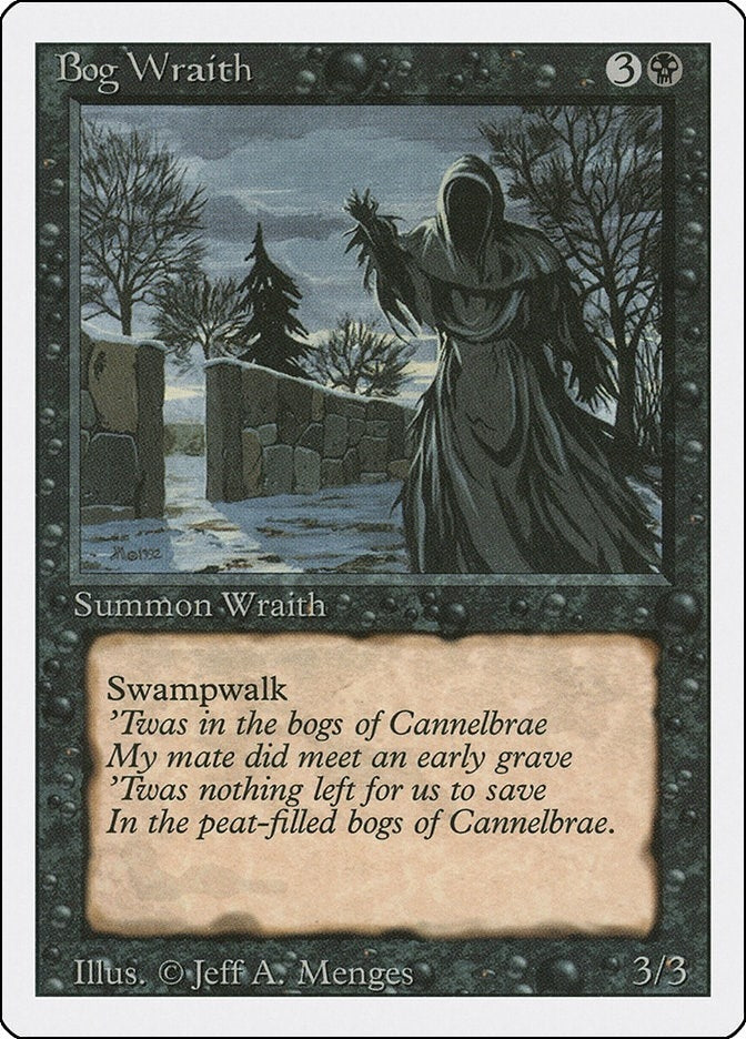 Image for Bog Wraith (Revised Edition) (3ED) - Magic: The Gathering