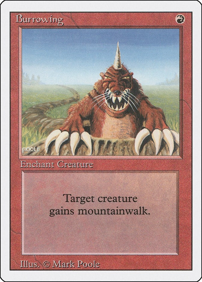 Image for Burrowing (Revised Edition) (3ED) - Magic: The Gathering
