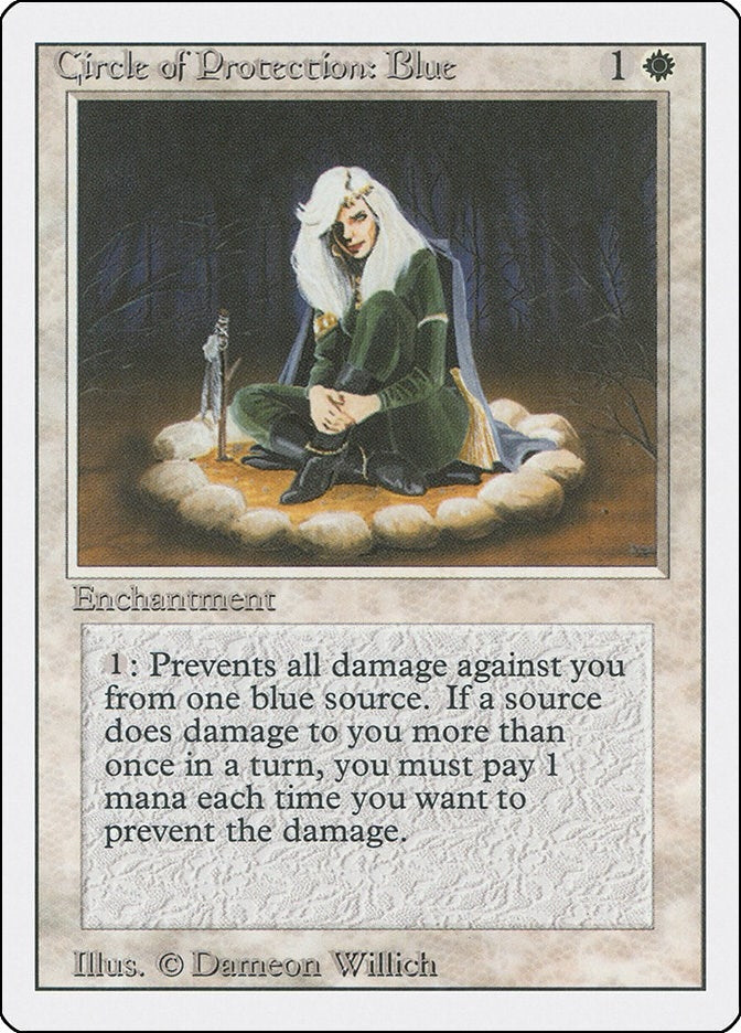 Image for Circle of Protection: Blue (Revised Edition) (3ED) - Magic: The Gathering
