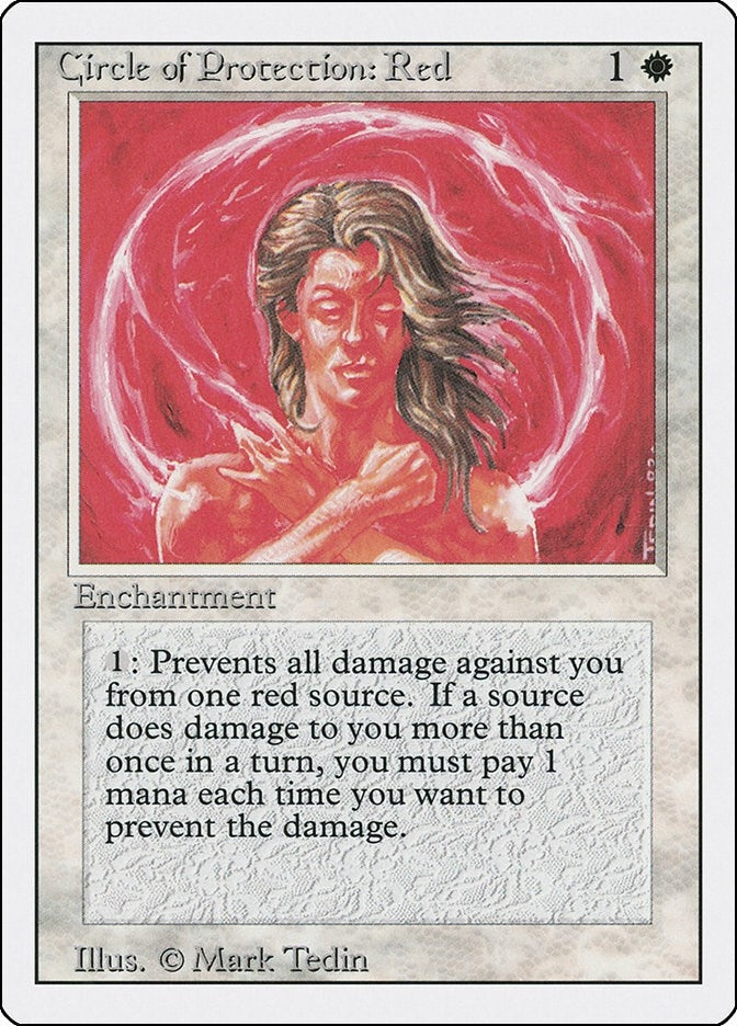 Image for Circle of Protection: Red (Revised Edition) (3ED) - Magic: The Gathering