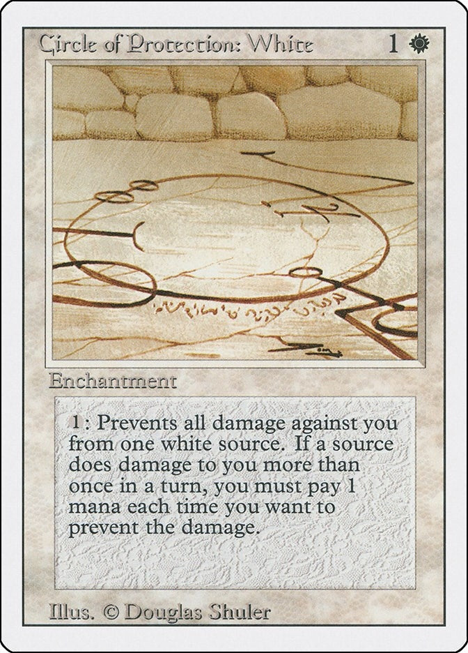 Image for Circle of Protection: White (Revised Edition) (3ED) - Magic: The Gathering