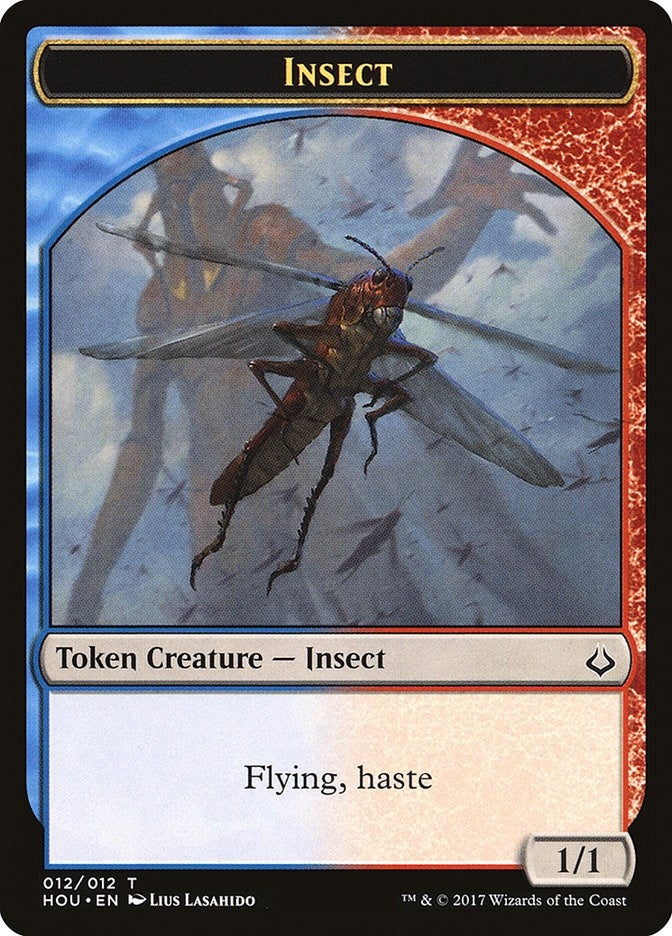 Image for Insect Token (12) (Hour of Devastation) (HOU) - Magic: The Gathering