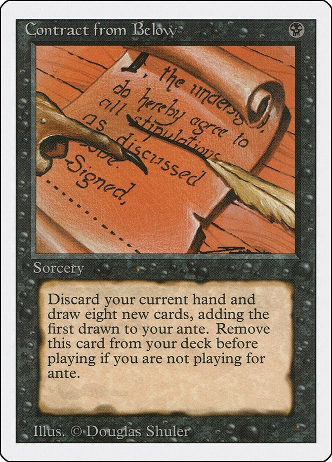 Image for Contract from Below (Revised Edition) (3ED) - Magic: The Gathering