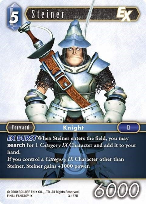 Image for Steiner EX (3-137R) (Opus III) (OP3) - Final Fantasy TCG