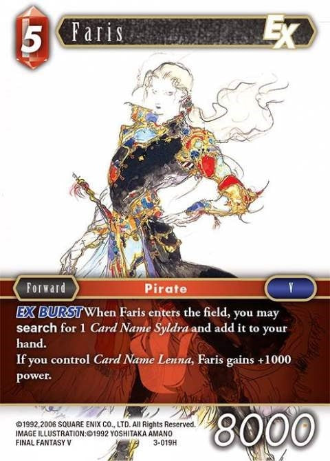 Image for Faris EX (3-019H) (Opus III) (OP3) - Final Fantasy TCG