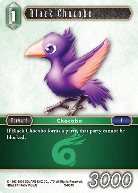 Image for Black Chocobo (3-054C) (Opus III) (OP3) - Final Fantasy TCG