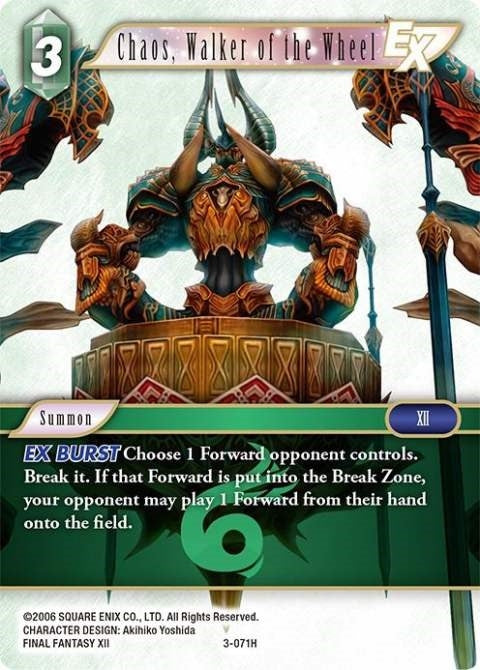 Image for Chaos, Walker of the Wheel EX (3-071H) (Opus III) (OP3) - Final Fantasy TCG