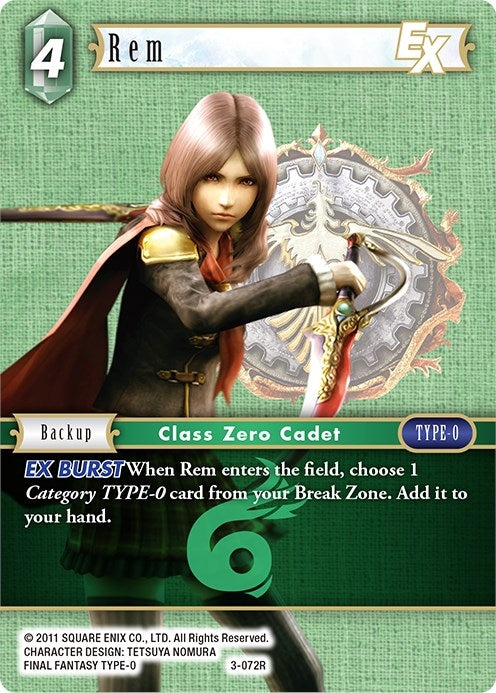 Image for Rem EX (3-072R) (Opus III) (OP3) - Final Fantasy TCG