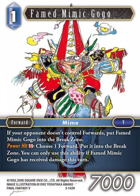 Image for Famed Mimic Gogo (3-142H) (Opus III) (OP3) - Final Fantasy TCG