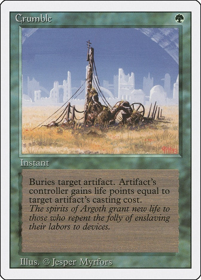 Image for Crumble (Revised Edition) (3ED) - Magic: The Gathering