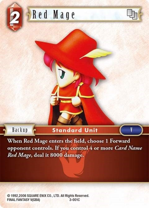 Image for Red Mage (3-001C) (Opus III) (OP3) - Final Fantasy TCG