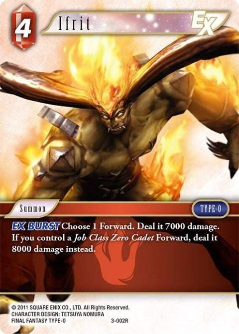 Image for Ifrit EX (3-002R) (Opus III) (OP3) - Final Fantasy TCG