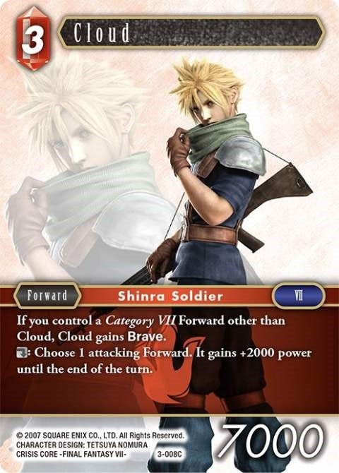 Image for Cloud (3-008C) (Opus III) (OP3) - Final Fantasy TCG