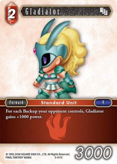 Image for Gladiator (3-011C) (Opus III) (OP3) - Final Fantasy TCG