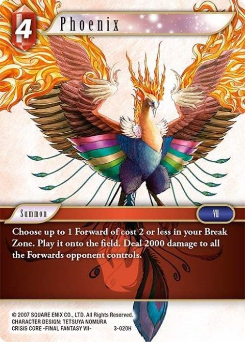 Image for Phoenix (3-020H) (Opus III) (OP3) - Final Fantasy TCG