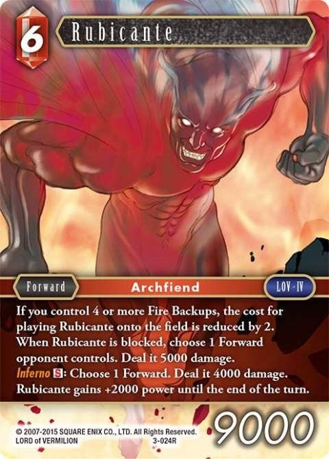 Image for Rubicante (3-024R) (Opus III) (OP3) - Final Fantasy TCG