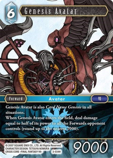 Image for Genesis Avatar (3-034H) (Opus III) (OP3) - Final Fantasy TCG