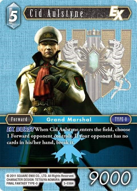 Image for Cid Aulstyne EX (3-036H) (Opus III) (OP3) - Final Fantasy TCG