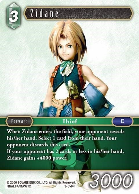 Image for Zidane (3-056H) (Opus III) (OP3) - Final Fantasy TCG