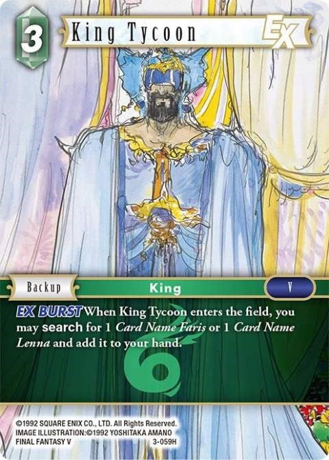 Image for King Tycoon EX (3-059H) (Opus III) (OP3) - Final Fantasy TCG