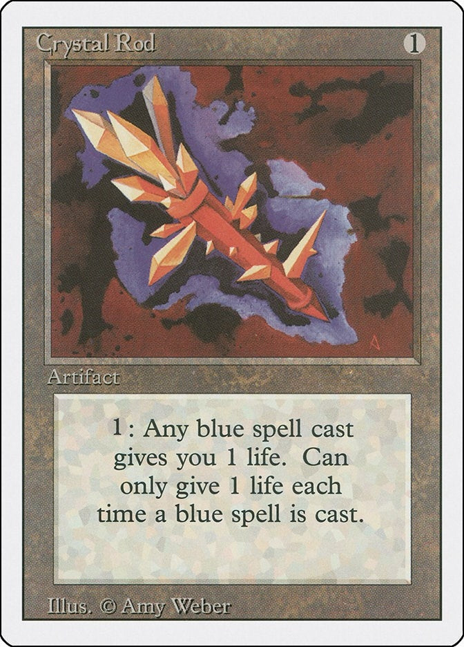 Image for Crystal Rod (Revised Edition) (3ED) - Magic: The Gathering