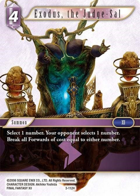 Image for Exodus, the Judge-Sal (3-112H) (Opus III) (OP3) - Final Fantasy TCG