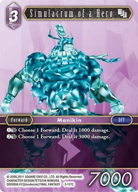 Image for Simulacrum of a Hero (3-117C) (Opus III) (OP3) - Final Fantasy TCG