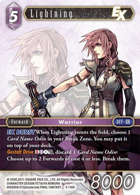 Image for Lightning EX (3-118H) (Opus III) (OP3) - Final Fantasy TCG
