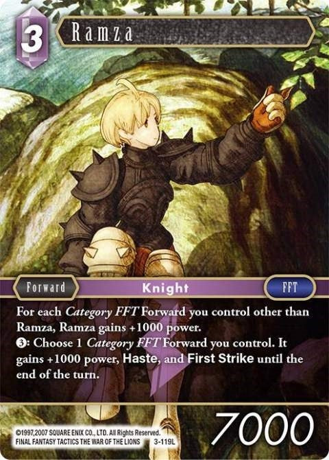 Image for Ramza (3-119L) (Opus III) (OP3) - Final Fantasy TCG