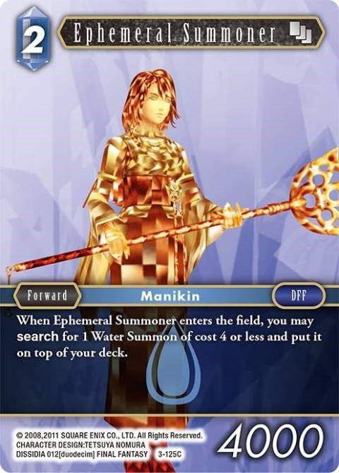 Image for Ephemeral Summoner (3-125C) (Opus III) (OP3) - Final Fantasy TCG