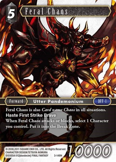 Image for Feral Chaos (3-148H) (Opus III) (OP3) - Final Fantasy TCG