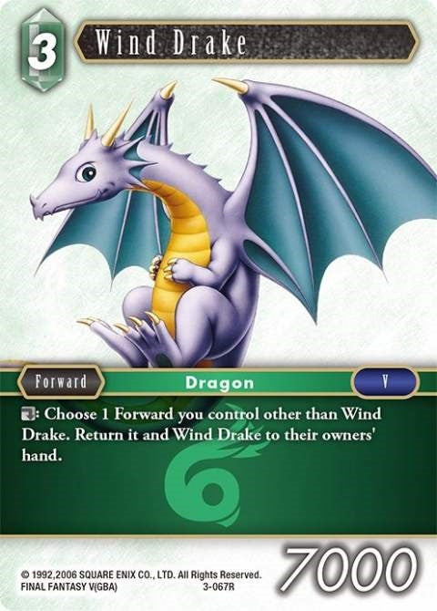Image for Wind Drake (3-067R) (Opus III) (OP3) - Final Fantasy TCG