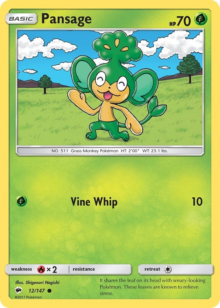Pansage (12/147) (SM - Burning Shadows)