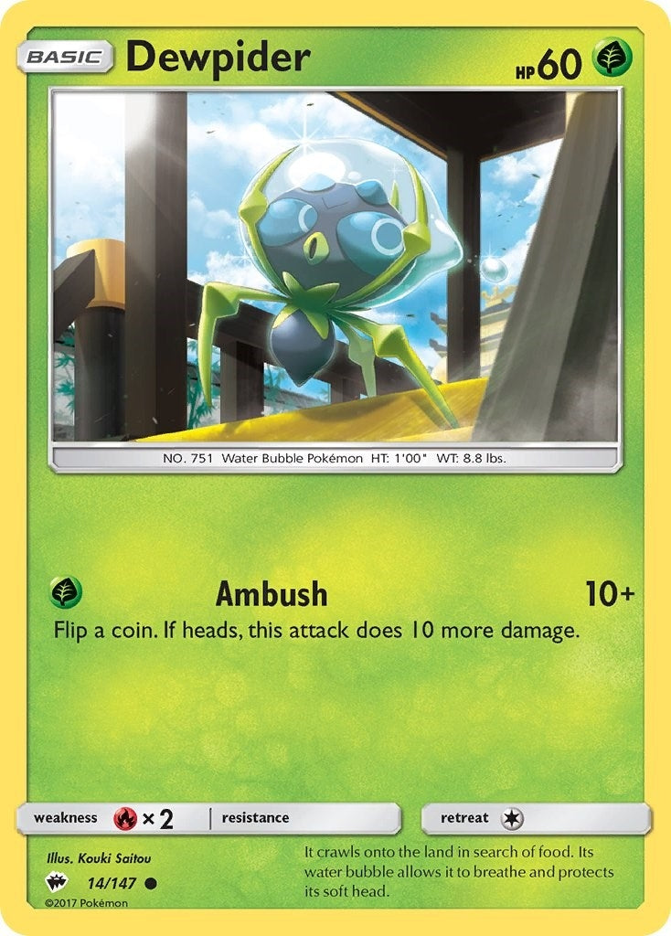 Dewpider (14/147) (SM - Burning Shadows)