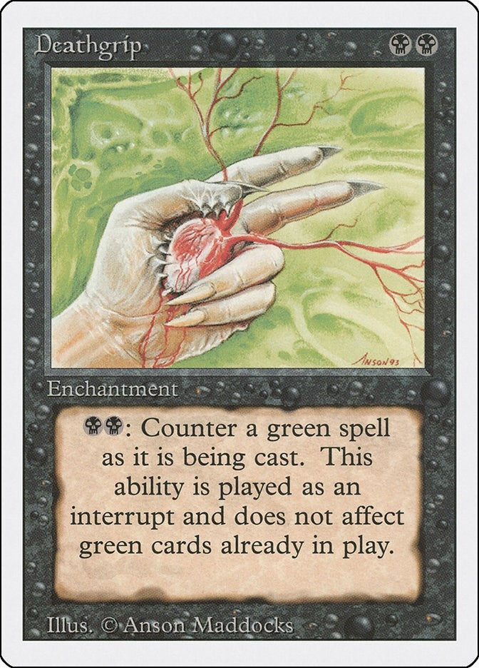 Image for Deathgrip (Revised Edition) (3ED) - Magic: The Gathering