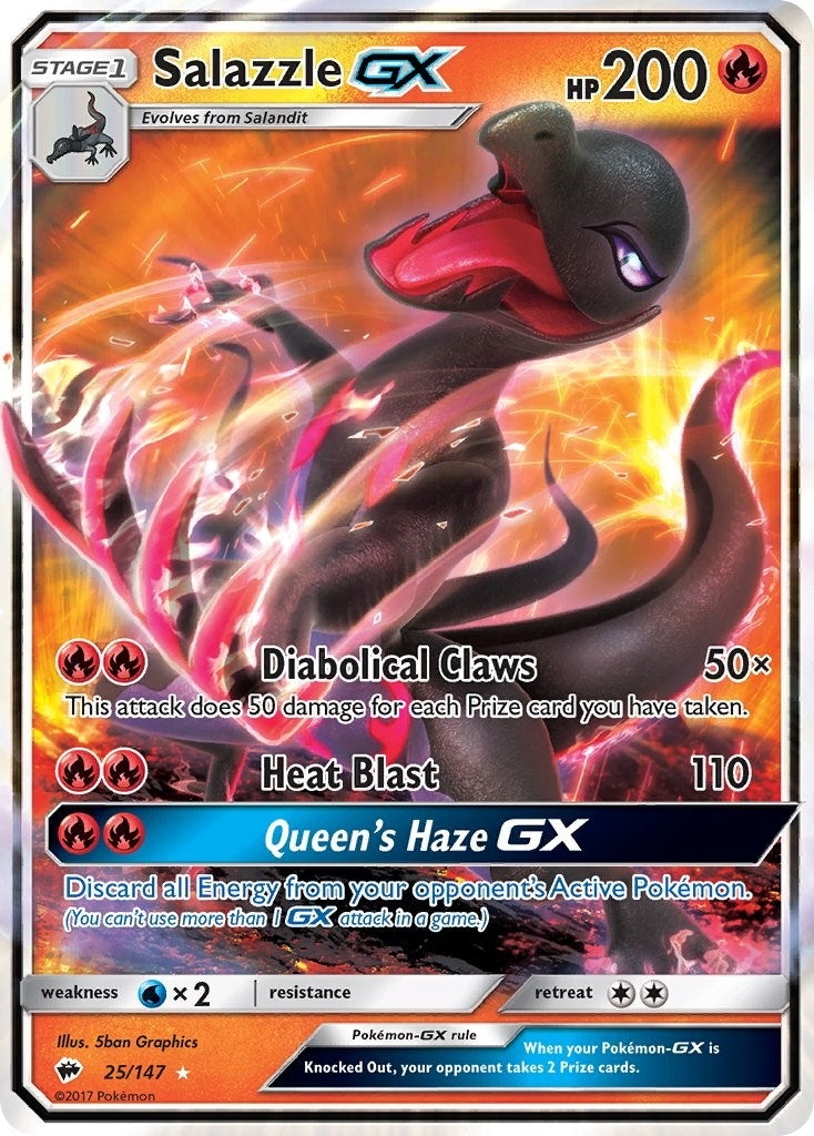 Salazzle GX (25/147) (SM - Burning Shadows)