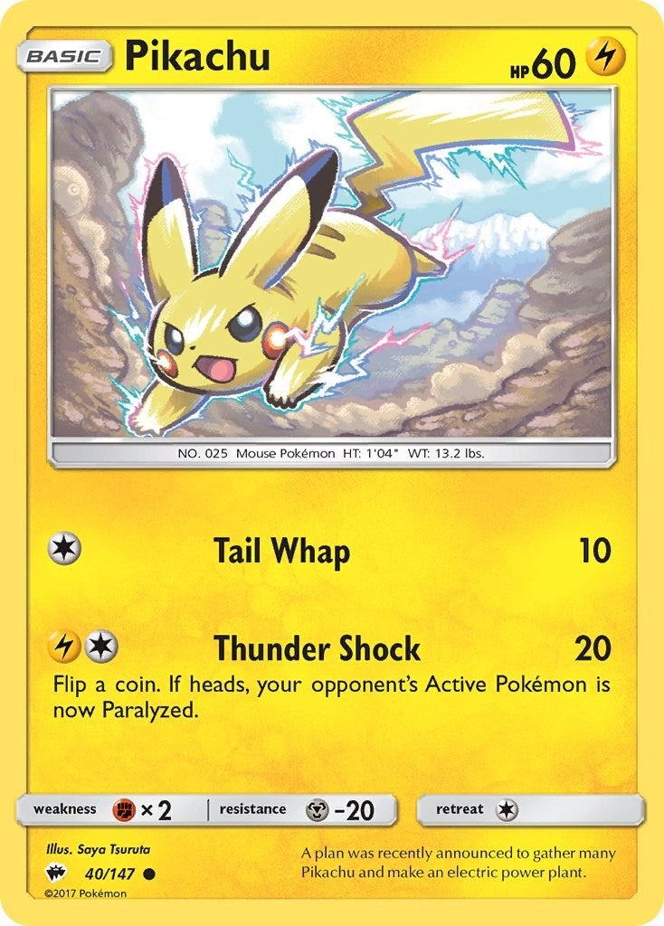 Pikachu (40/147) (SM - Burning Shadows)