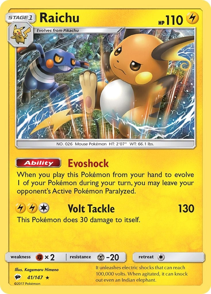 Raichu (41/147) (SM - Burning Shadows)
