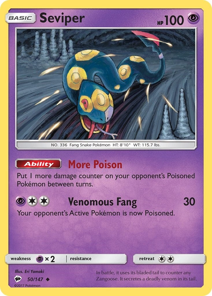 Seviper (50/147) (SM - Burning Shadows)