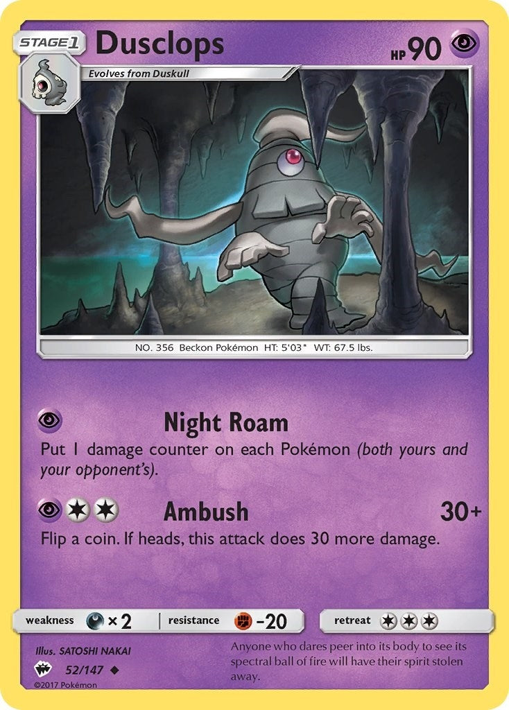 Dusclops (52/147) (SM - Burning Shadows)