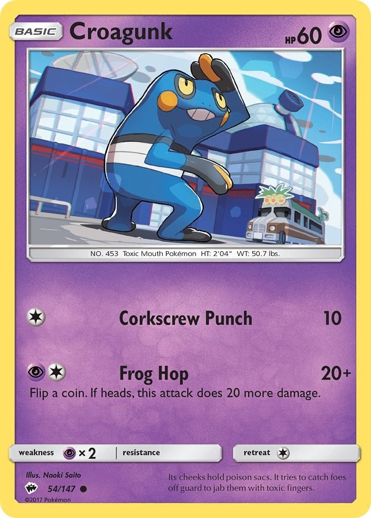 Croagunk (54/147) (SM - Burning Shadows)