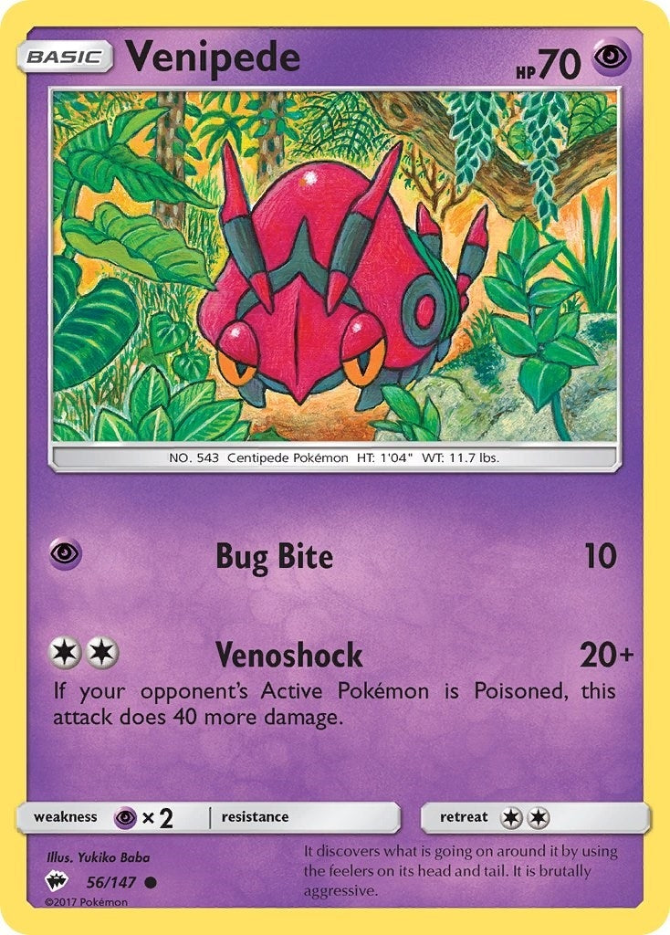 Venipede (56/147) (SM - Burning Shadows)