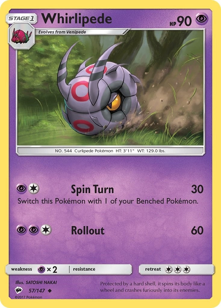 Whirlipede (57/147) (SM - Burning Shadows)