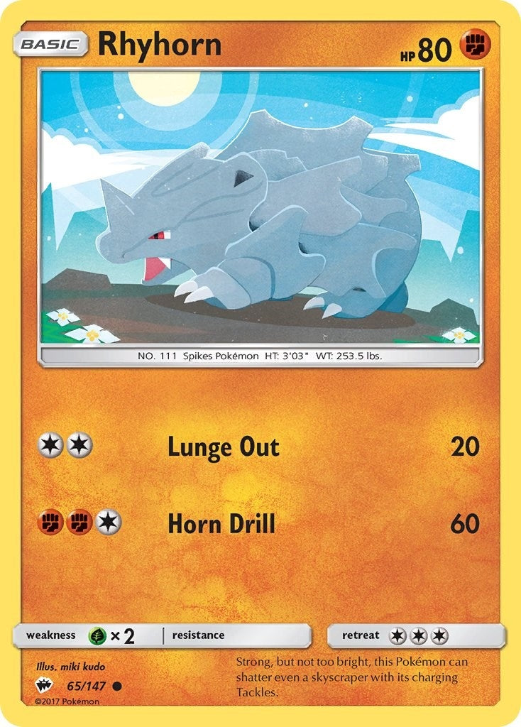 Rhyhorn (65/147) (SM - Burning Shadows)