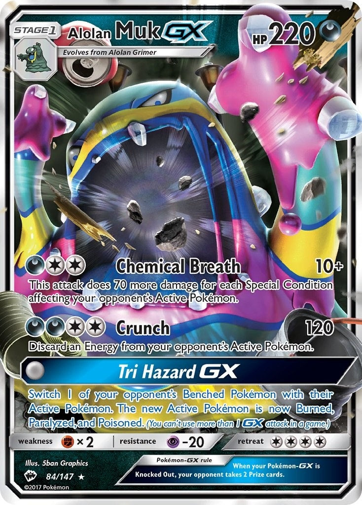 Alolan Muk GX (84/147) (SM - Burning Shadows)