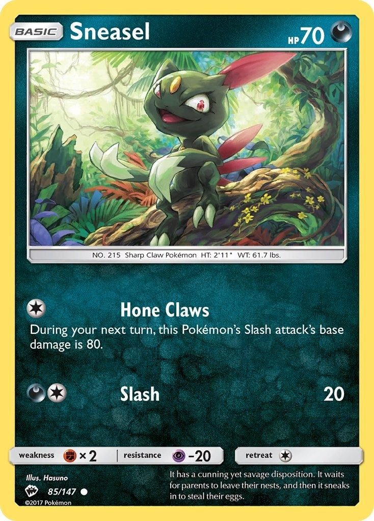 Sneasel (85/147) (SM - Burning Shadows)