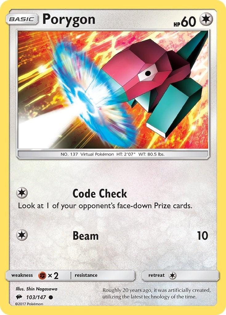 Porygon (103/147) (SM - Burning Shadows)