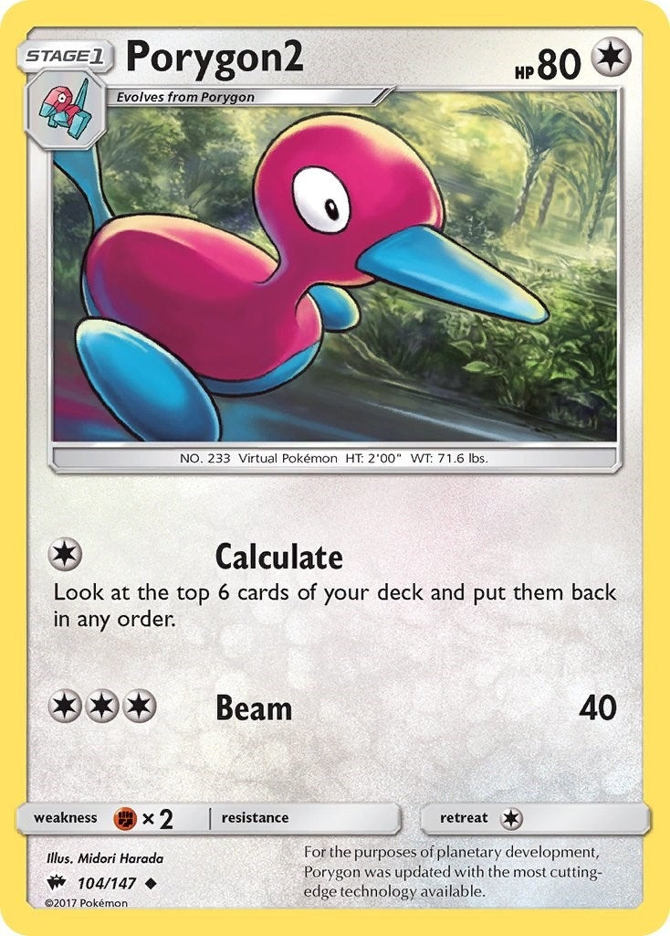 Porygon2 (104/147) (SM - Burning Shadows)